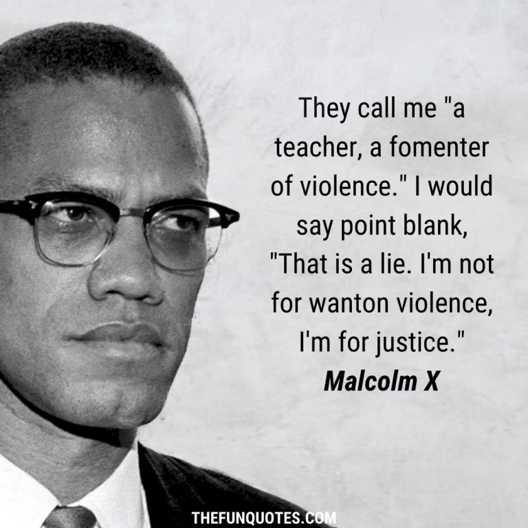 Best Of Malcolm X Quotes With Images - THEFUNQUOTES