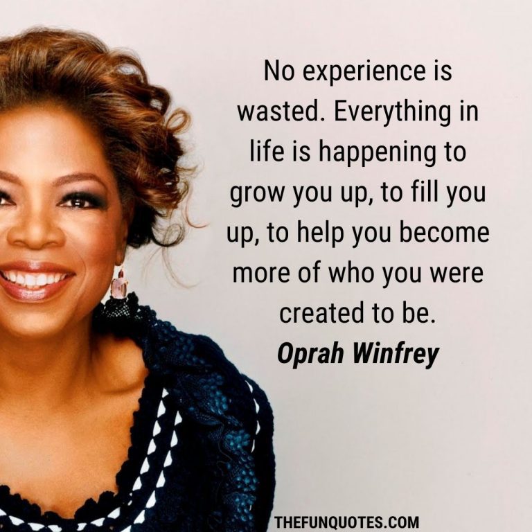 Oprah Winfrey Quotes : American host : United States - THEFUNQUOTES