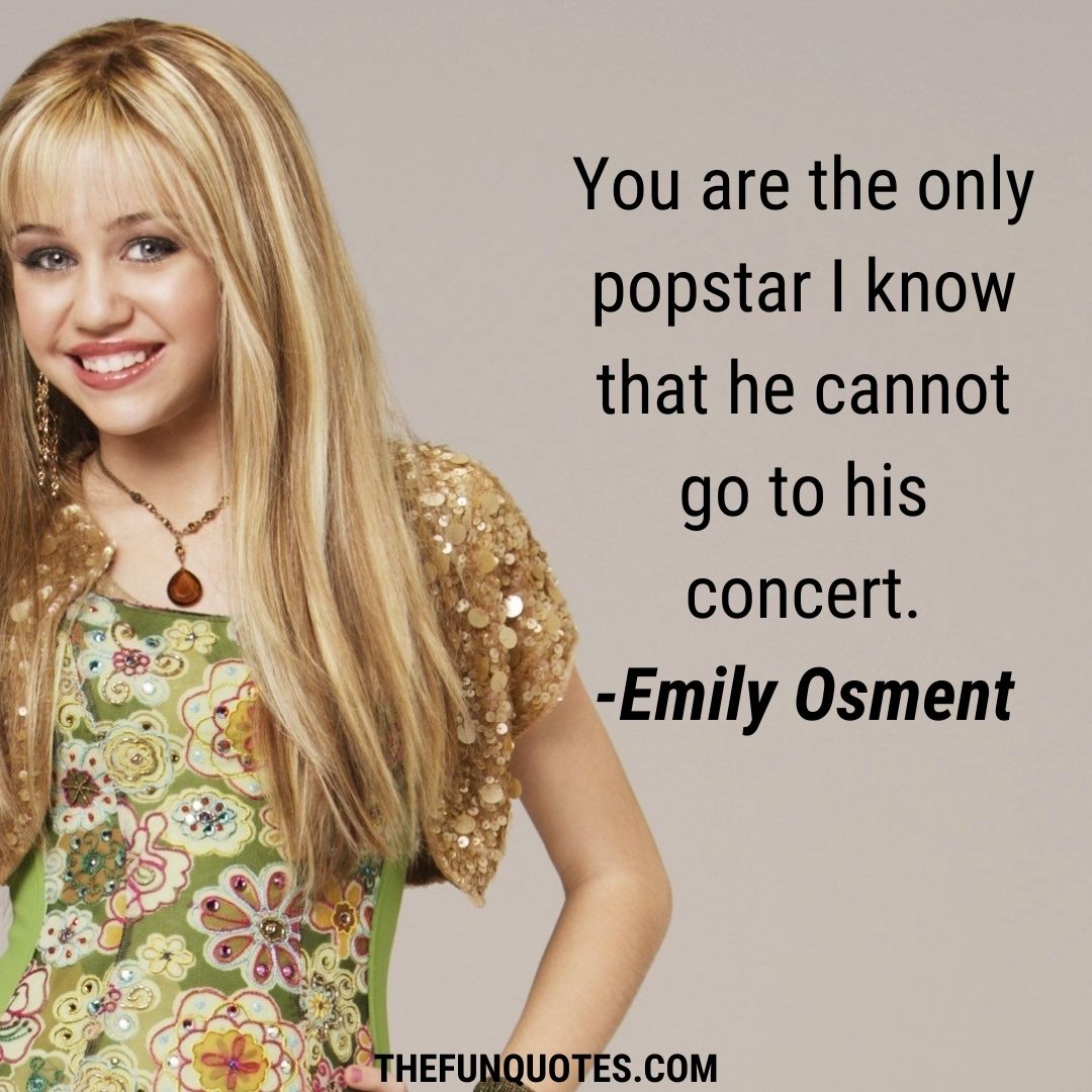 Miley Cyrus Quotes Hannah Montana Quotes THEFUNQUOTES